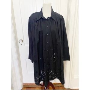 Ganni Mini Shirt Dress Black